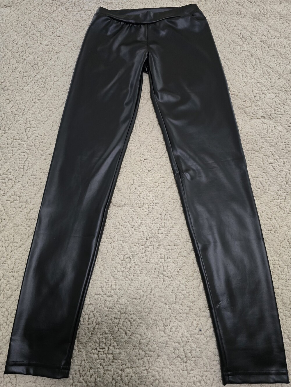 Black Faux Leather Leggings